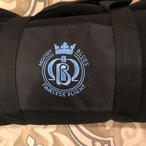 Moody Blues black throw. NWOT